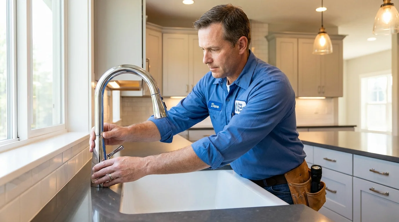 Kitchen faucet installation by Johns Plumbing LLC in Jersey City