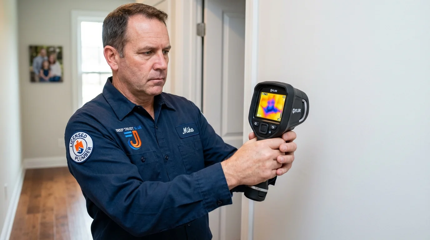 Thermal imaging leak detection by Johns Plumbing LLC in Jersey City